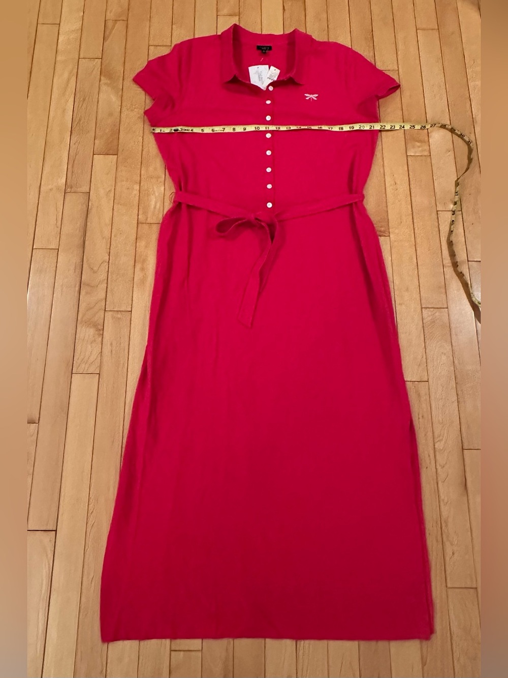 Talbots Polo Style Maxi Dress w/(optional) Tie Waist; NWT, Sz XL - Picture 5 of 10